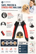 Professional Pet Nail Clipper for Dogs & Cats | Safe & Easy Nail Trimmer