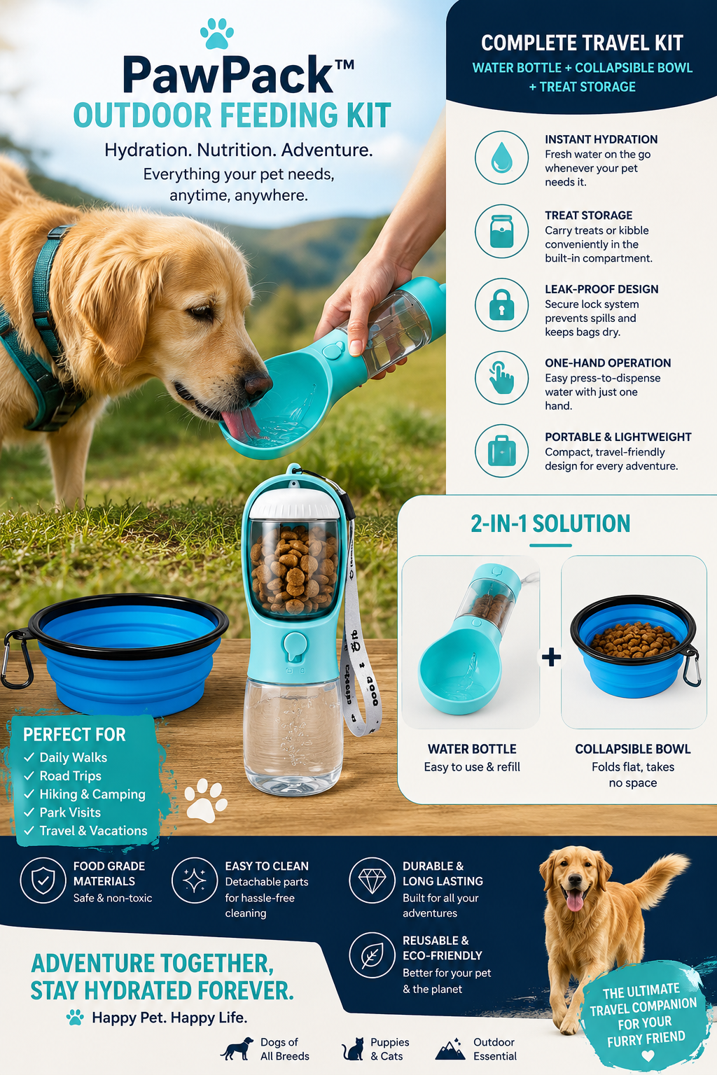 PawPack Outdoor Feeding Kit