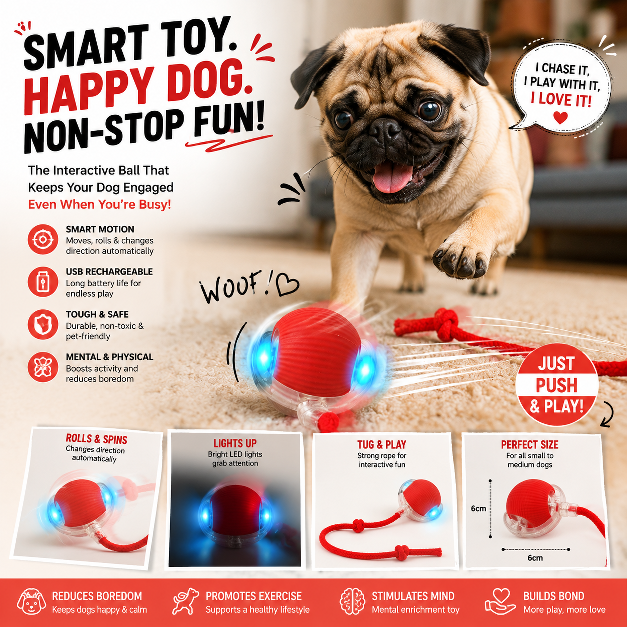 PawVibe Smart Rolling Buddy