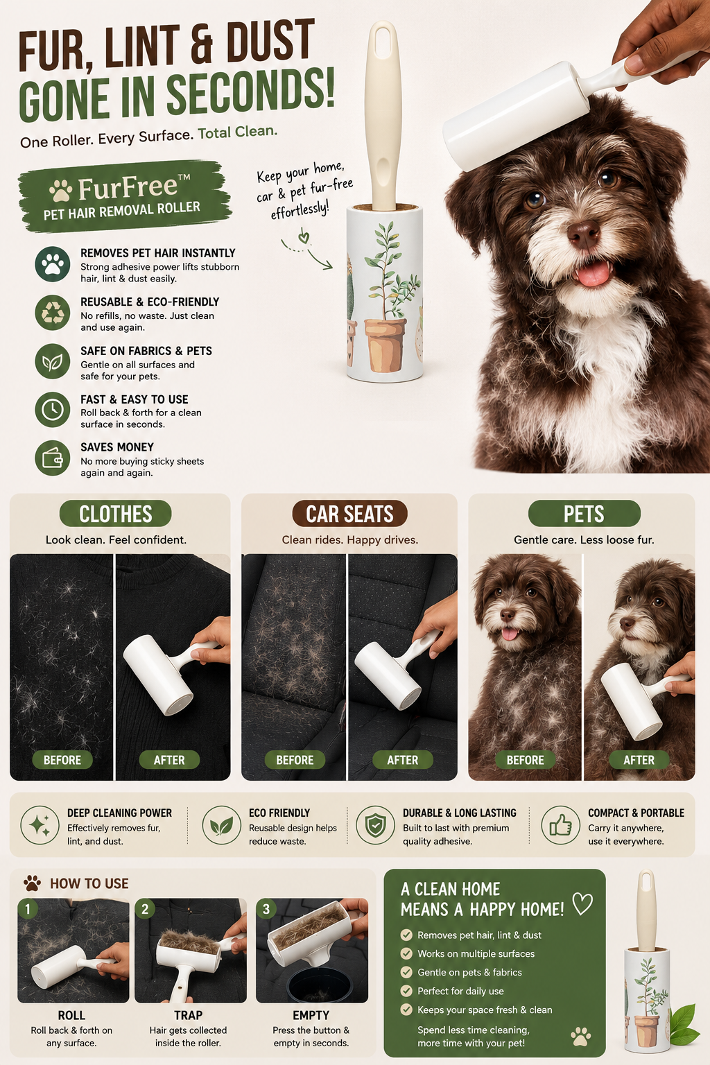 PurePawPlanet CleanSwipe™ Roller