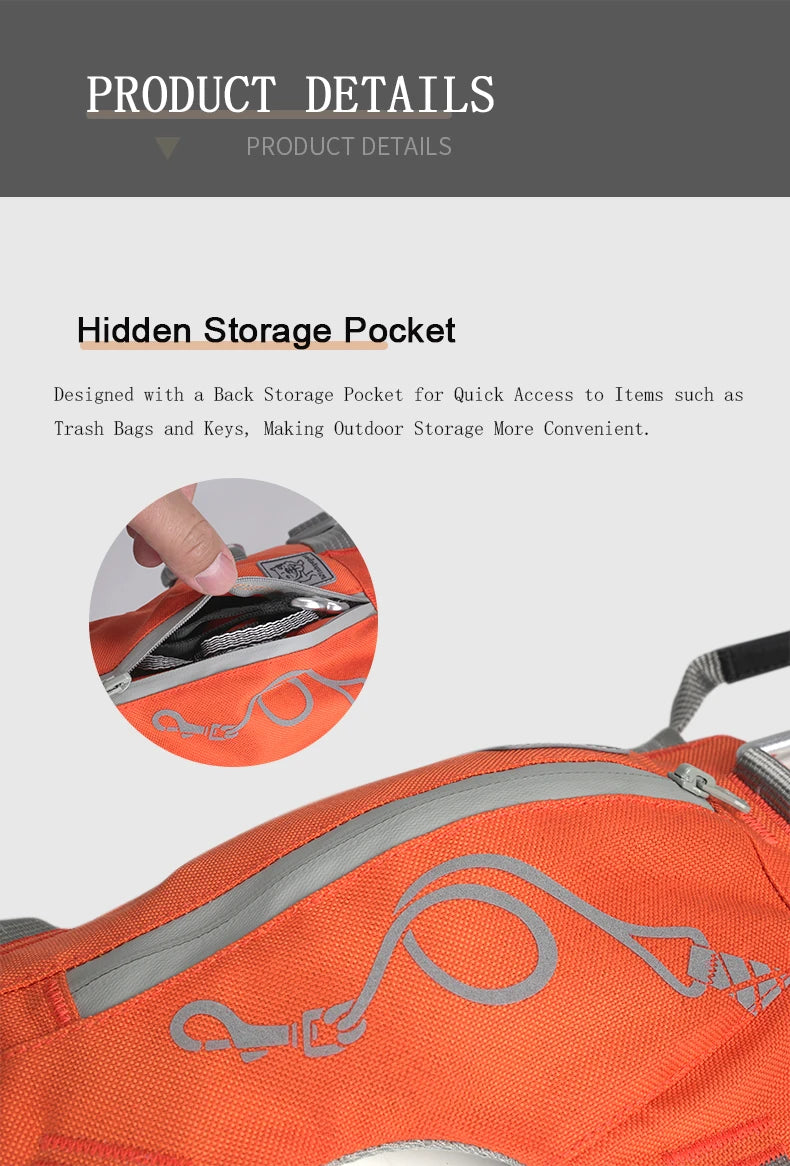 Escape-Proof Tactical Dog Harness with Storage Pocket – Adjustable Training & Outdoor Vest