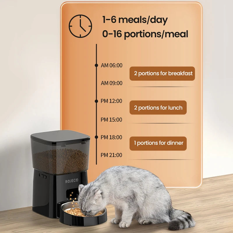 Automatic Pet Food Dispenser – One-Touch Smart Feeder for Cats & Dogs