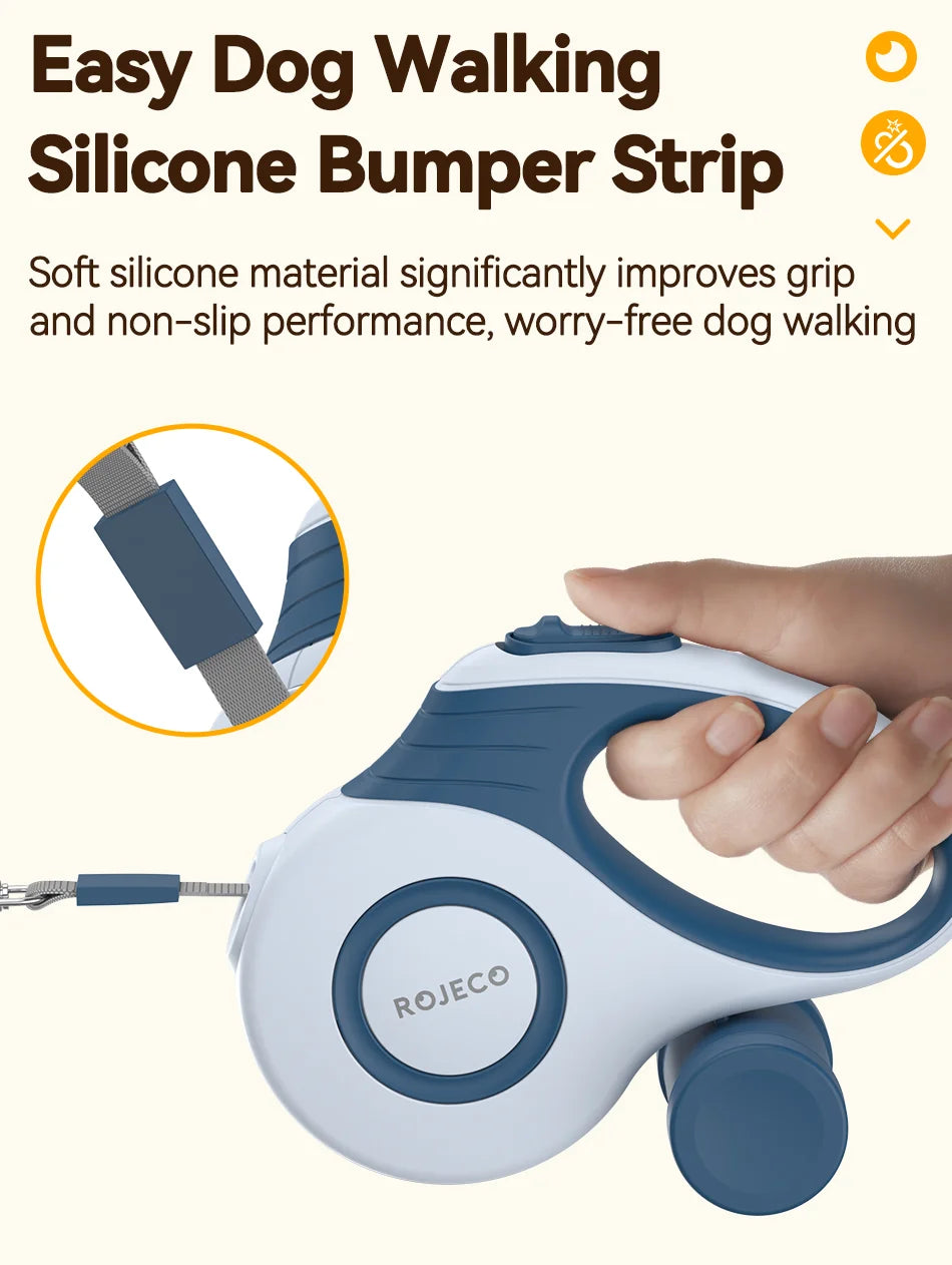Retractable Dog Leash with Lock – Smooth Extendable Control for Daily Walks