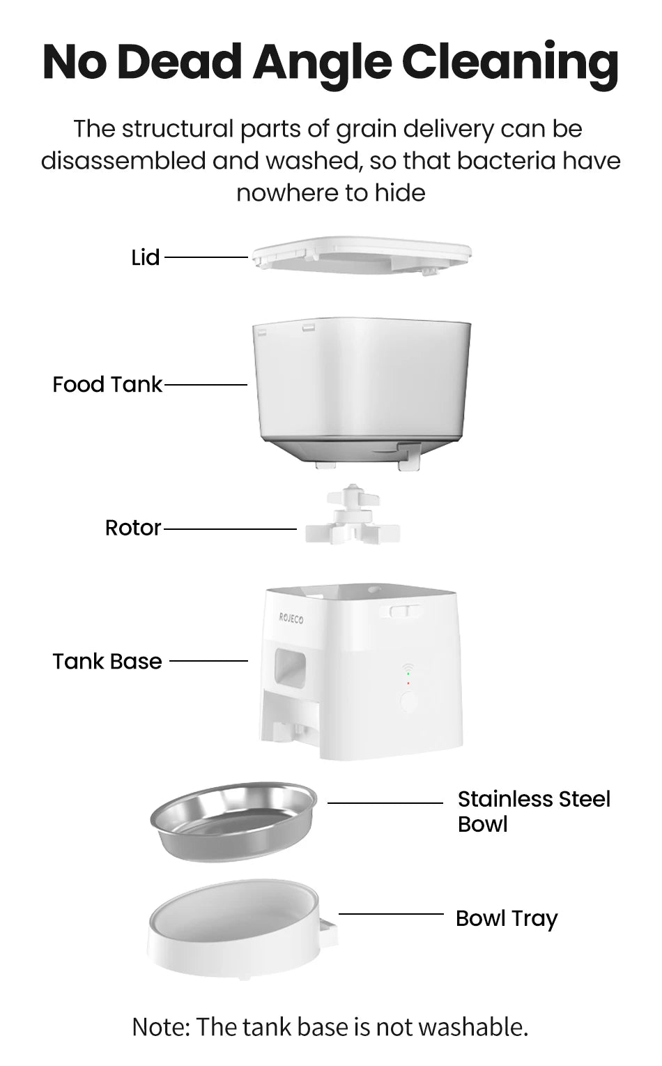 Smart Wi-Fi Automatic Pet Feeder – App-Controlled Dry Food Dispenser with Portion Control (2L Capacity)