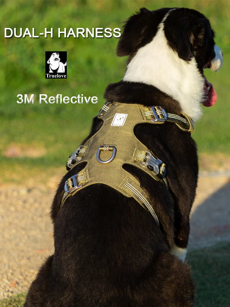 Escape-Proof Dog Harness with Handle – 5-Point Adjustable No-Pull Support Vest