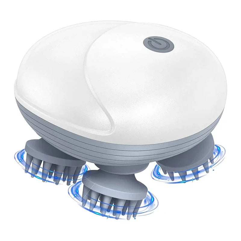 Electric Scalp & Body Massager – Deep Kneading Vibrations for Humans & Pets