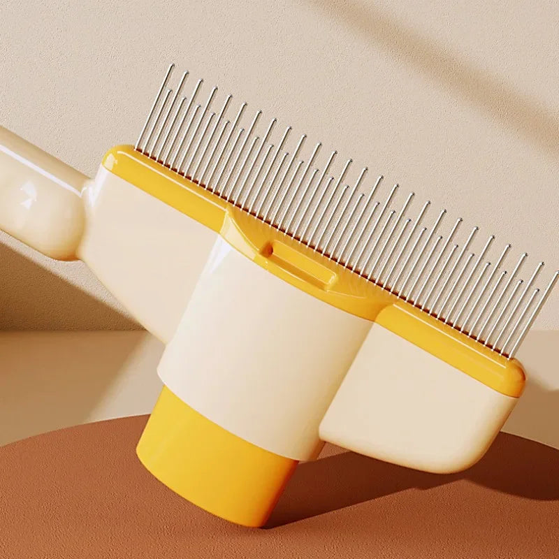 Self-Cleaning Pet Grooming Brush – One-Click Hair Release, Massage & Deshedding for Dogs & Cats