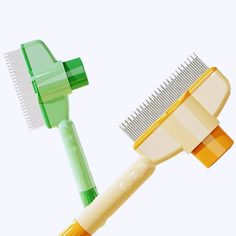 Self-Cleaning Pet Grooming Brush – One-Click Hair Release, Massage & Deshedding for Dogs & Cats
