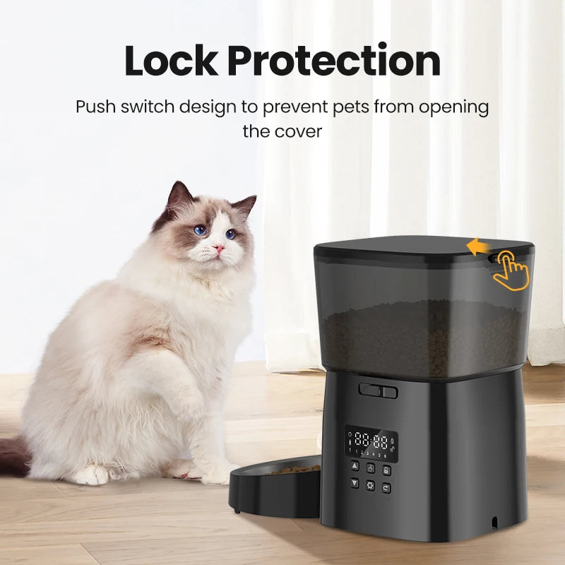Automatic Pet Food Dispenser – One-Touch Smart Feeder for Cats & Dogs