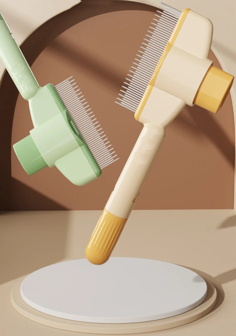 Self-Cleaning Pet Grooming Brush – One-Click Hair Release, Massage & Deshedding for Dogs & Cats