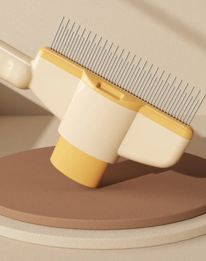 Self-Cleaning Pet Grooming Brush – One-Click Hair Release, Massage & Deshedding for Dogs & Cats