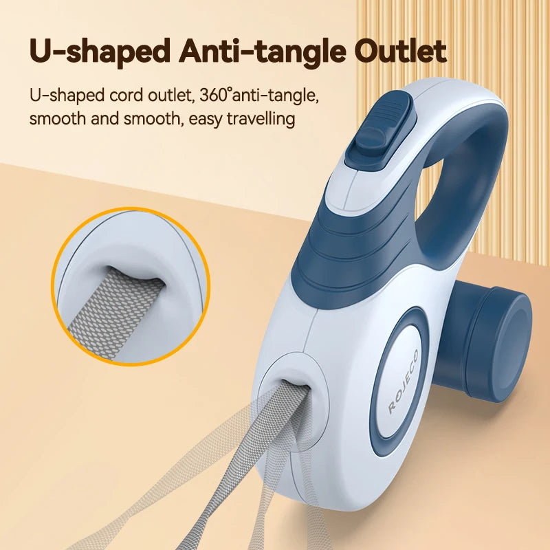 Retractable Dog Leash with Lock – Smooth Extendable Control for Daily Walks