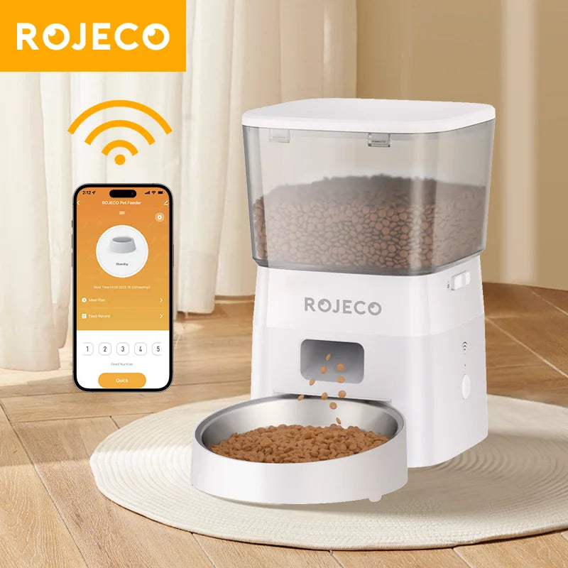 Smart Wi-Fi Automatic Pet Feeder – App-Controlled Dry Food Dispenser with Portion Control (2L Capacity)