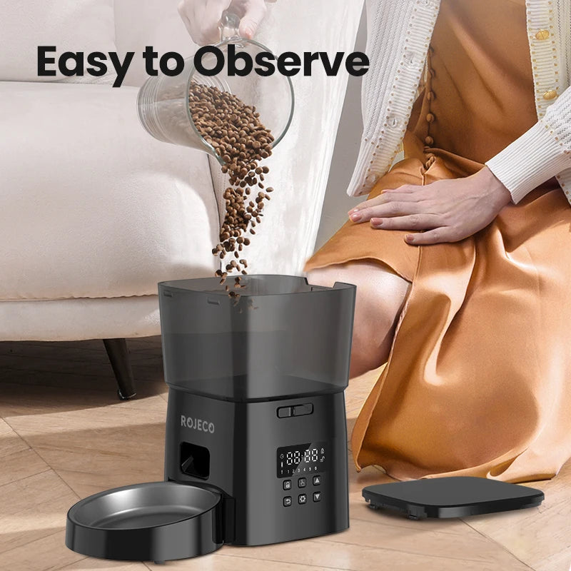 Automatic Pet Food Dispenser – One-Touch Smart Feeder for Cats & Dogs