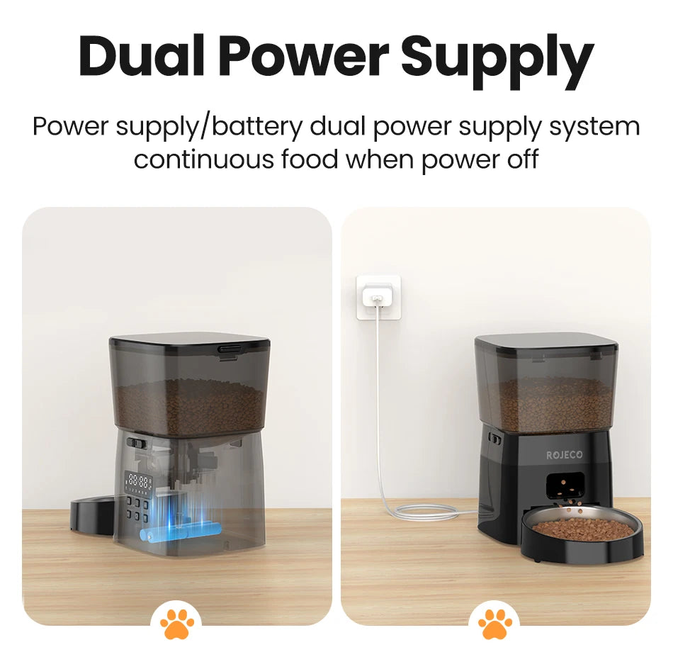 Automatic Pet Food Dispenser – One-Touch Smart Feeder for Cats & Dogs