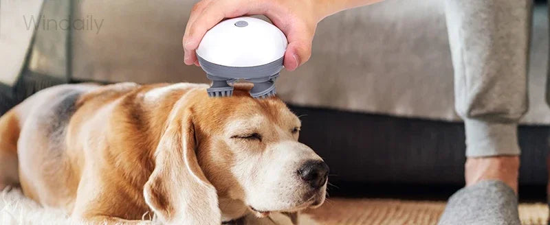 Electric Scalp & Body Massager – Deep Kneading Vibrations for Humans & Pets