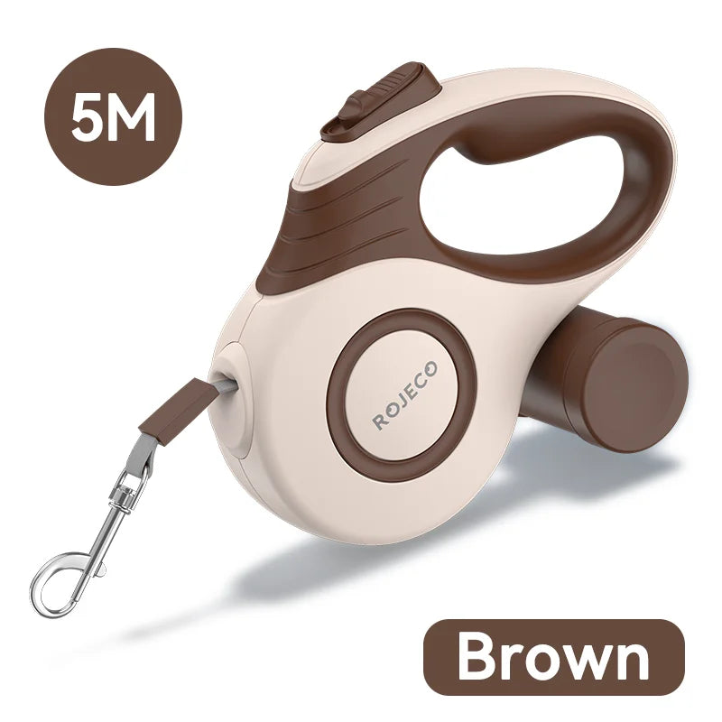 Retractable Dog Leash with Lock – Smooth Extendable Control for Daily Walks