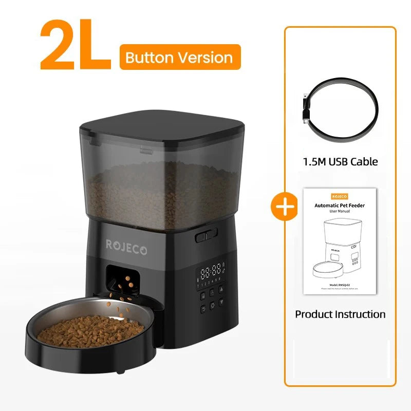 Automatic Pet Food Dispenser – One-Touch Smart Feeder for Cats & Dogs