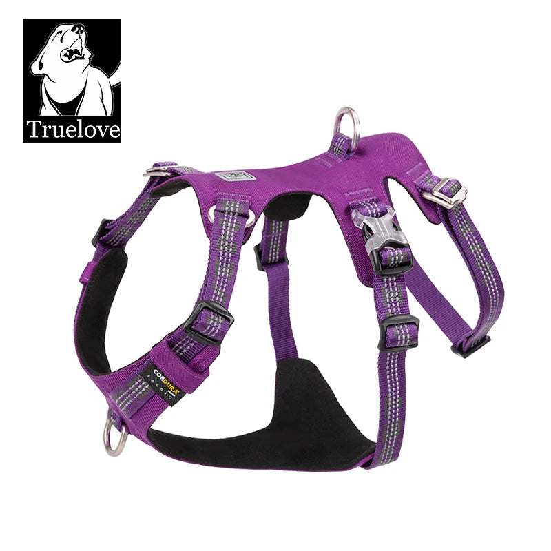 Escape-Proof Dog Harness with Handle – 5-Point Adjustable No-Pull Support Vest