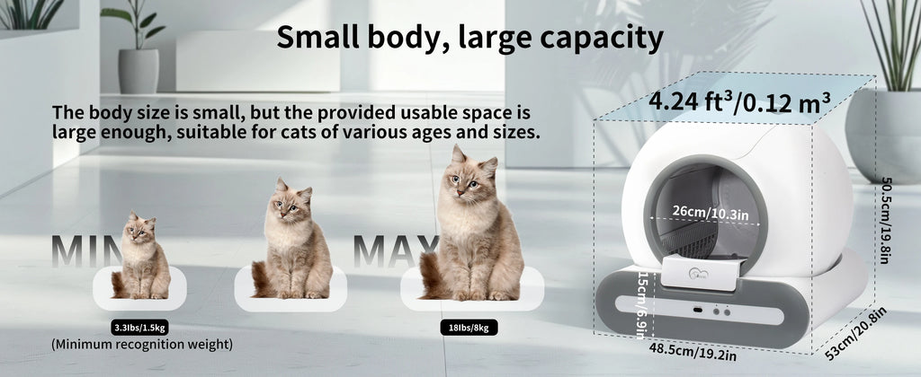 DOEL Self-Cleaning Cat Litter Box with App Control – Large Capacity, Multi-Cat Friendly