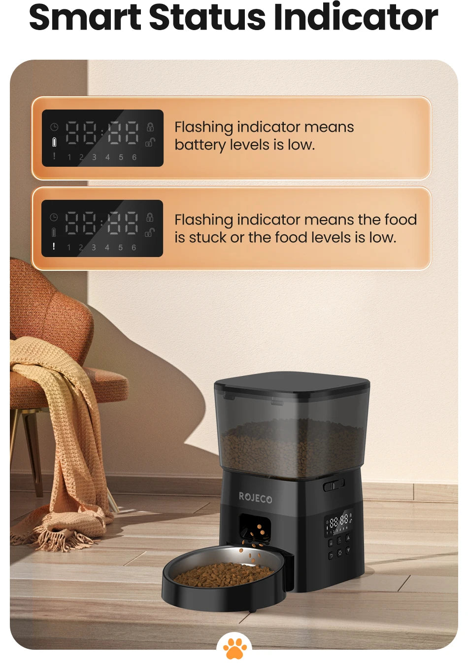 Automatic Pet Food Dispenser – One-Touch Smart Feeder for Cats & Dogs