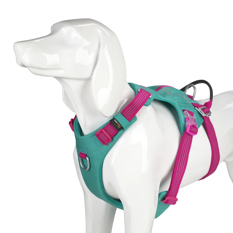 Escape-Proof Tactical Dog Harness with Storage Pocket – Adjustable Training & Outdoor Vest
