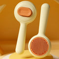 Self-Cleaning Cat Grooming Brush – One-Click Deshedding & Massage Comb for Cats