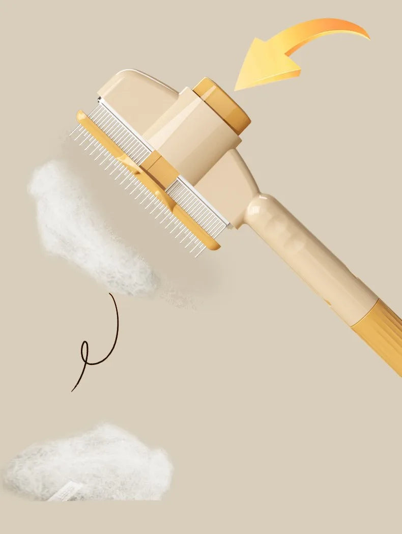Self-Cleaning Pet Grooming Brush – One-Click Hair Release, Massage & Deshedding for Dogs & Cats