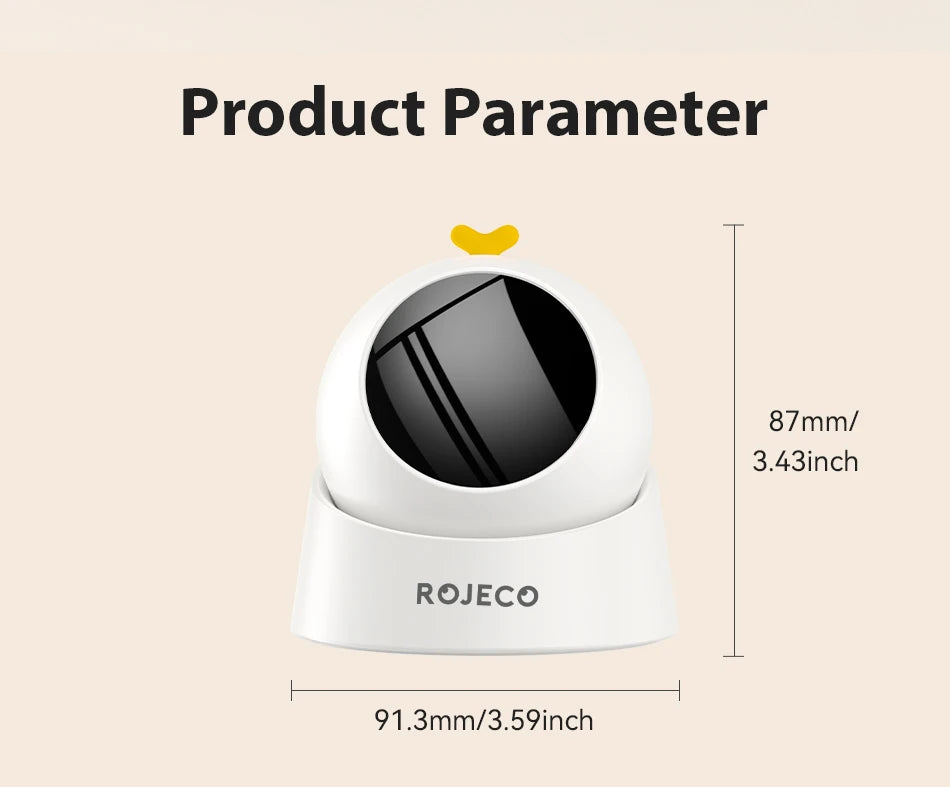 360° Automatic Laser Toy for Cats – Self-Moving Interactive Fun