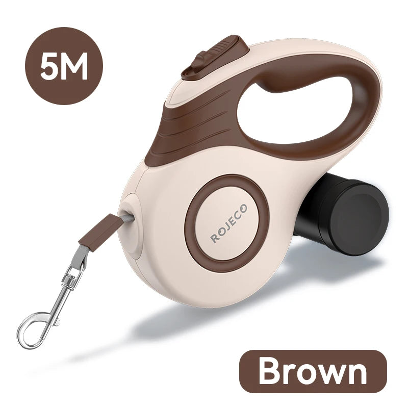 Retractable Dog Leash with Lock – Smooth Extendable Control for Daily Walks
