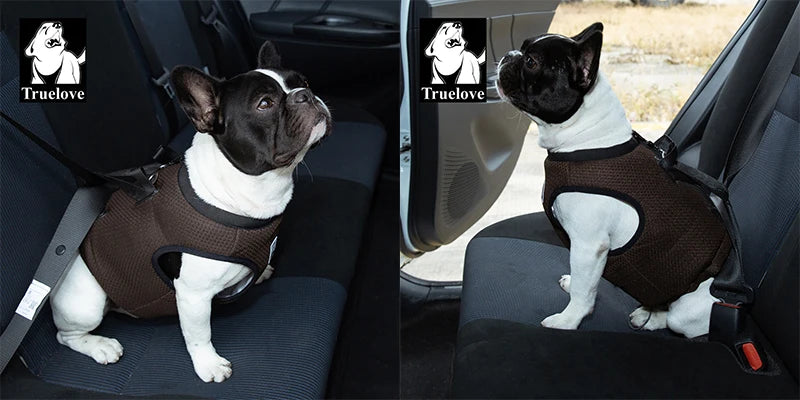 Dog Car Safety Harness Vest – Adjustable, Breathable & Crash-Secure Travel Harness