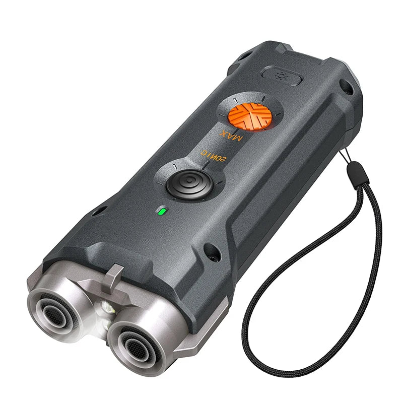 ROJECO 2-in-1 Ultrasonic Dog Training Device with Flashlight – Rechargeable Bark Control Tool